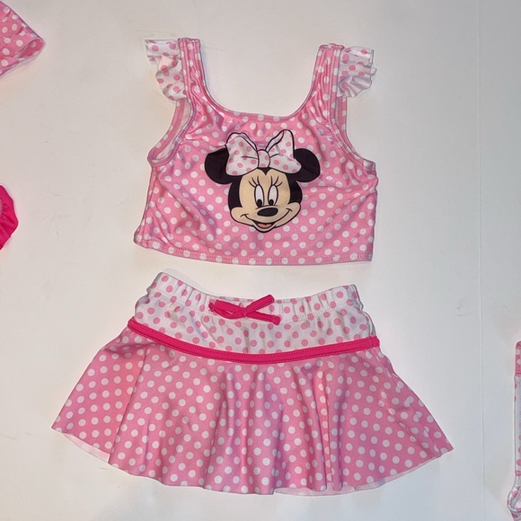 Disney Minnie Mouse toddler Girls Mix and Match 5 piece Swimsuit Set size 3T NEW - Picture 4 of 17